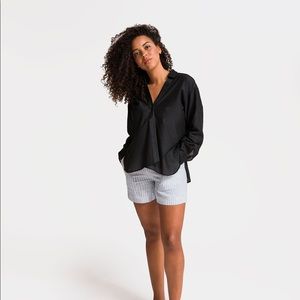 Grana Silk Cotton Crossover Shirt